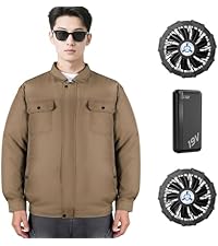 Amazon.co.jp: [Sumeriy] 空調作業服 長袖 30000mAh大容量バッテリー